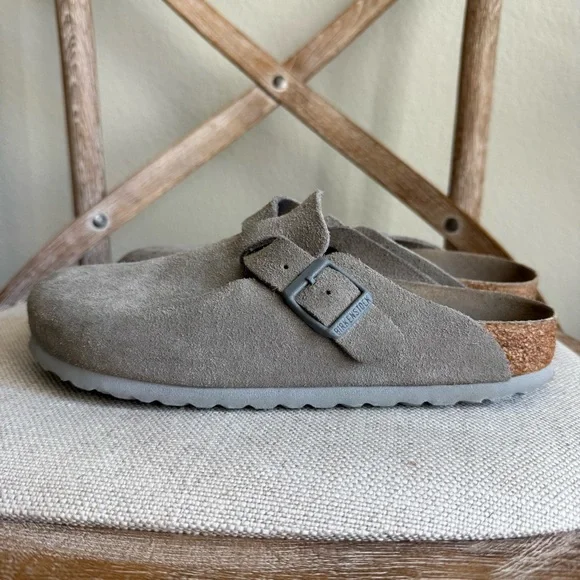 Birkenstock Boston Soft Footbed Clogs stone coin - Picture 5 of 8